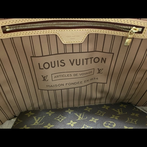Louis Vuitton Neverfull MM monogram Beige - Picture 13 of 15